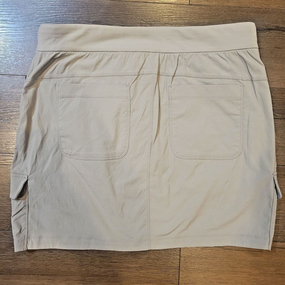 Athleta Trekkie Skort Womens 12 Cargo Pockets Mini Skirt Gray Hiking Athletic - Picture 2 of 7